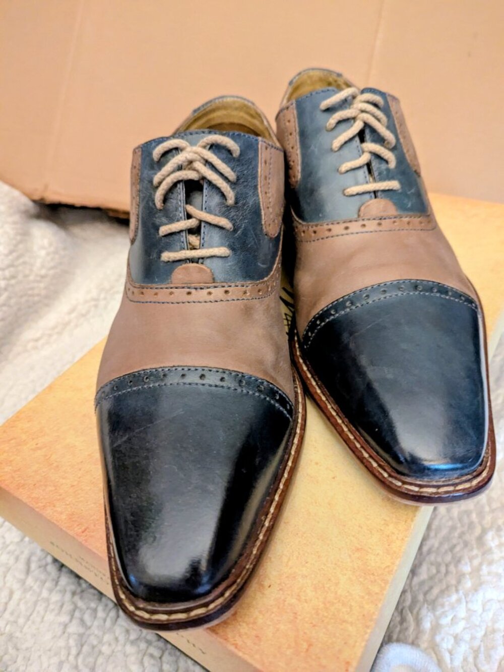 Gergio Brutini Men's Two Tone Shoes Size 11